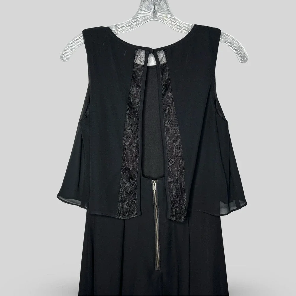 BCBGeneration Sleeveless Black Flounce Dress - Picture 5 of 5